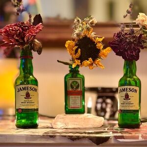 Cute lil flower and mushroom arrangements